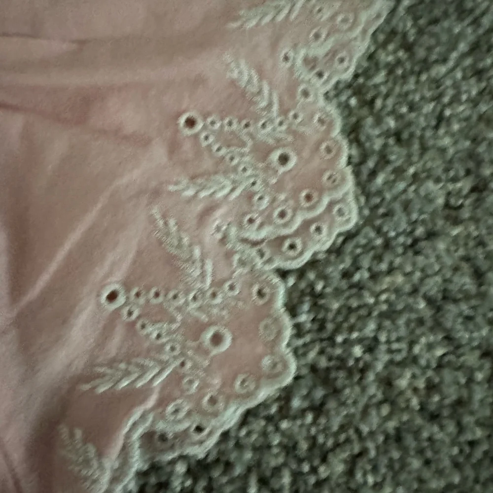 Gap Blush Pink Eyelet Flutter Sleeve Smocked Dress 18-24M